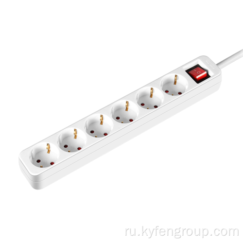 6-Outlet Power Strip с выключателем света